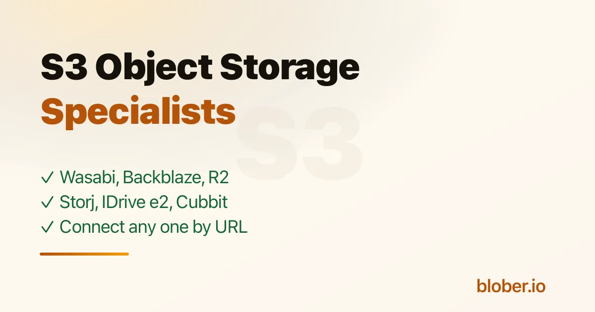Independent S3-compatible object storage specialist clouds