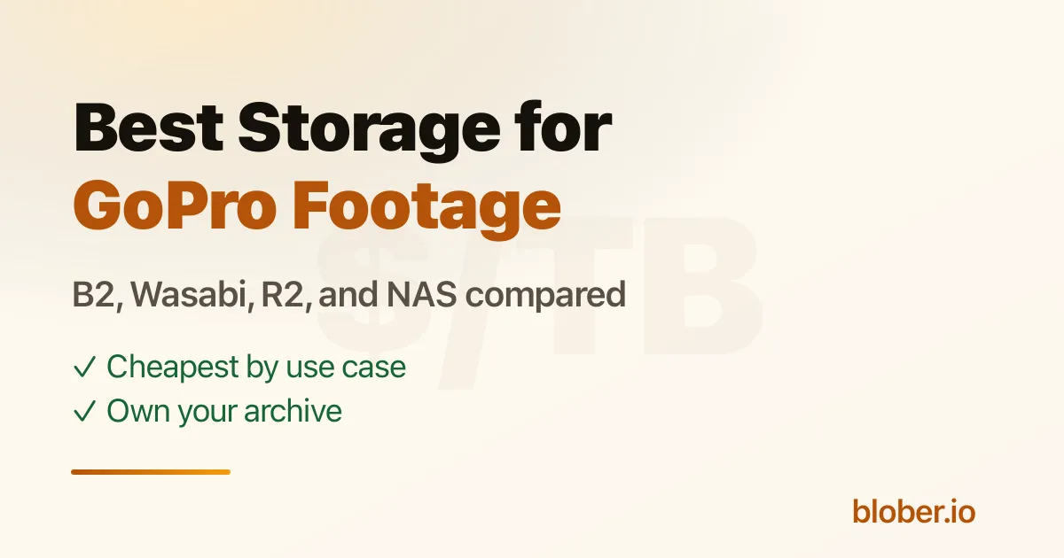 The best storage for GoPro and action-cam footage compared on price and egress