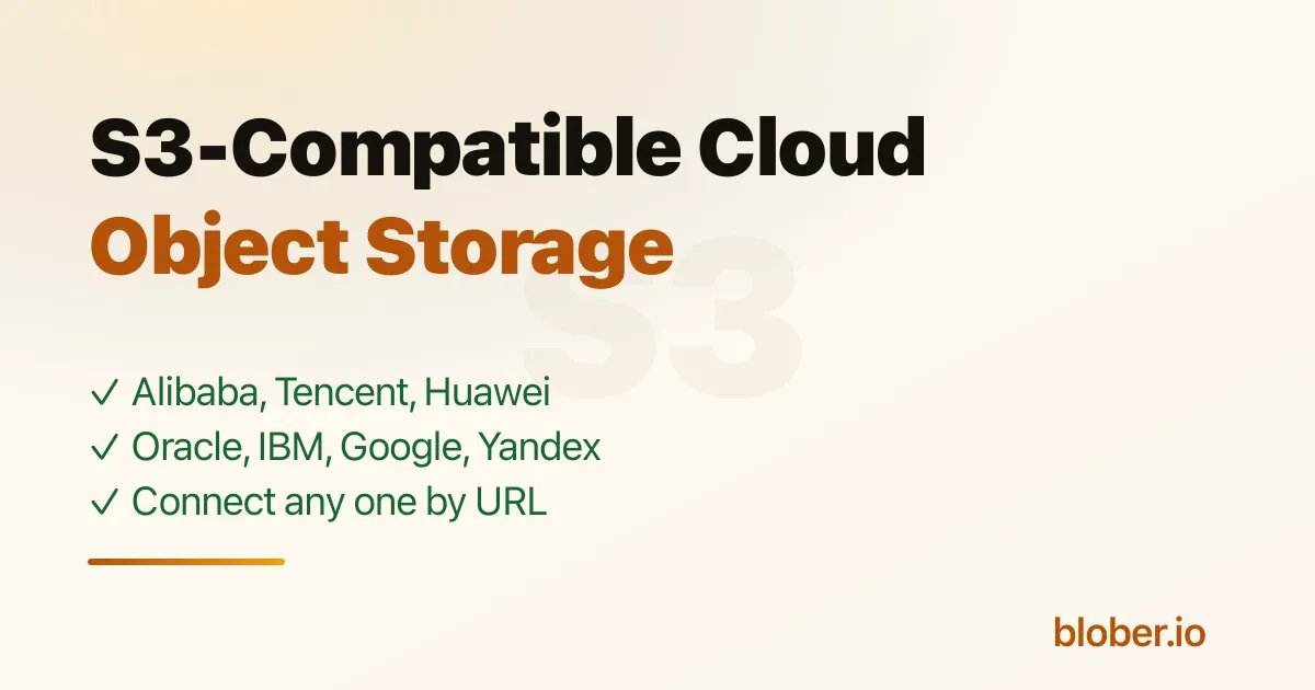 S3-compatible cloud object storage providers and their endpoints